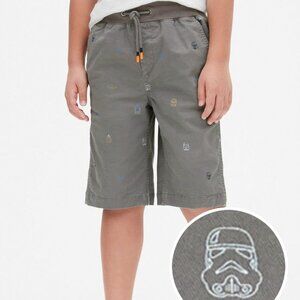 Gap Kids Disney Star Wars Storm Trooper Darth Vader Droids Pull On Elastic Short